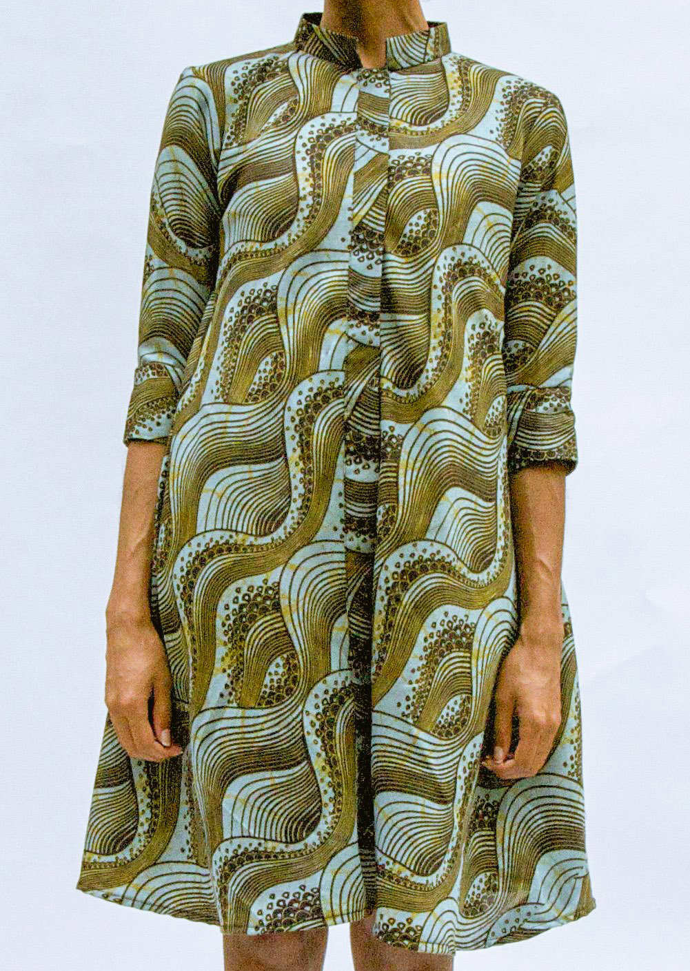 A picture of Colourful Green Eastern Mini Dress