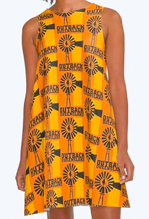 A picture of Orange Mini Dress